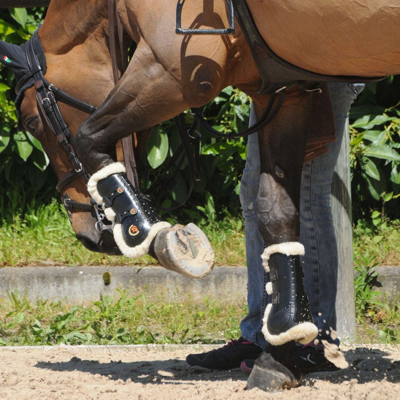Kentucky Horsewear Sheepskin Tendon Boots Elastic