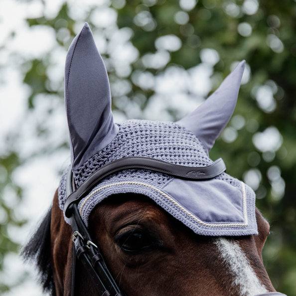 Kentucky Horsewear Fly Veil Wellington Velvet, Purple