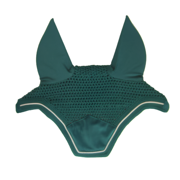 Kentucky Horsewear Fly Veil Wellington Velvet, Dark Green
