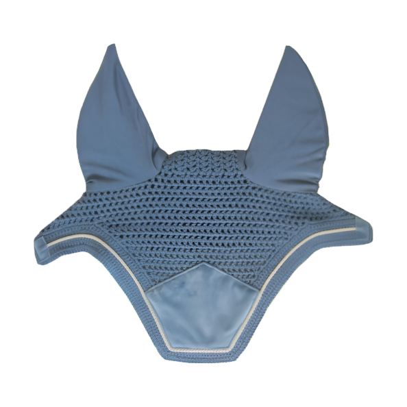 Kentucky Horsewear Fly Veil Wellington Velvet, Light Blue