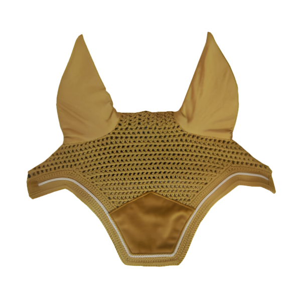 Kentucky Horsewear Fly Veil Wellington Velvet, Mustard