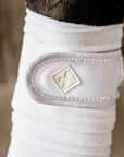 Kentucky Horsewear Polar Fleece Bandage Pearls, White, Full