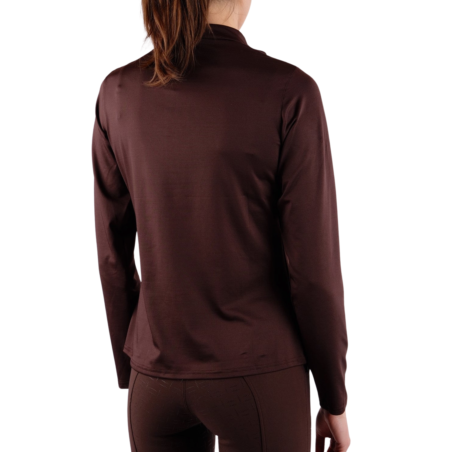 Montar Briella Crystal Placket Show Shirt, Brown