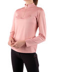Montar Everly Rosegold Long Sleeve Training Shirt, Pale Pink