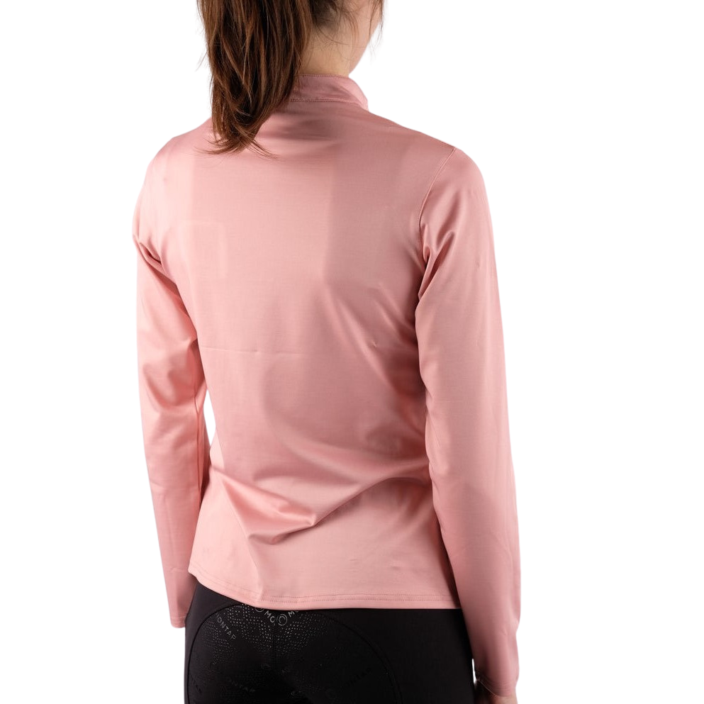 Montar Everly Rosegold Long Sleeve Training Shirt, Pale Pink