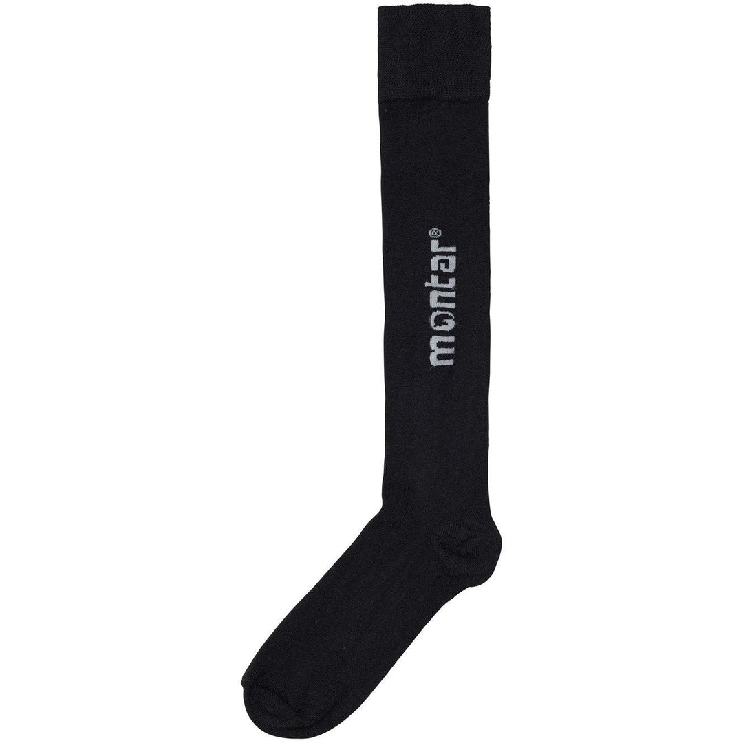 Montar Bamboo Knee Socks with logo - One pair, Black