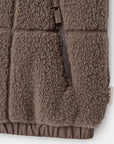 Vala Equestrian Ladies Milla Sherpa Quilted Vest, Taupe