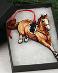 Jumping Horse Ornaments - Chestnut Hunter Jumper