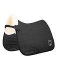 Werner Christ Dressage Saddle Pad Champ D, Black / Natural