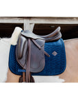 Kentucky Horsewear Skin Friendly Saddle Pad Velvet Dressage, Navy