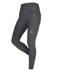 Fair Play HEXA High Rise Full Grip Winter Riding Leggings, Grey