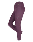 Fair Play HEXA High Rise Full Grip Winter Riding Leggings, Eggplant