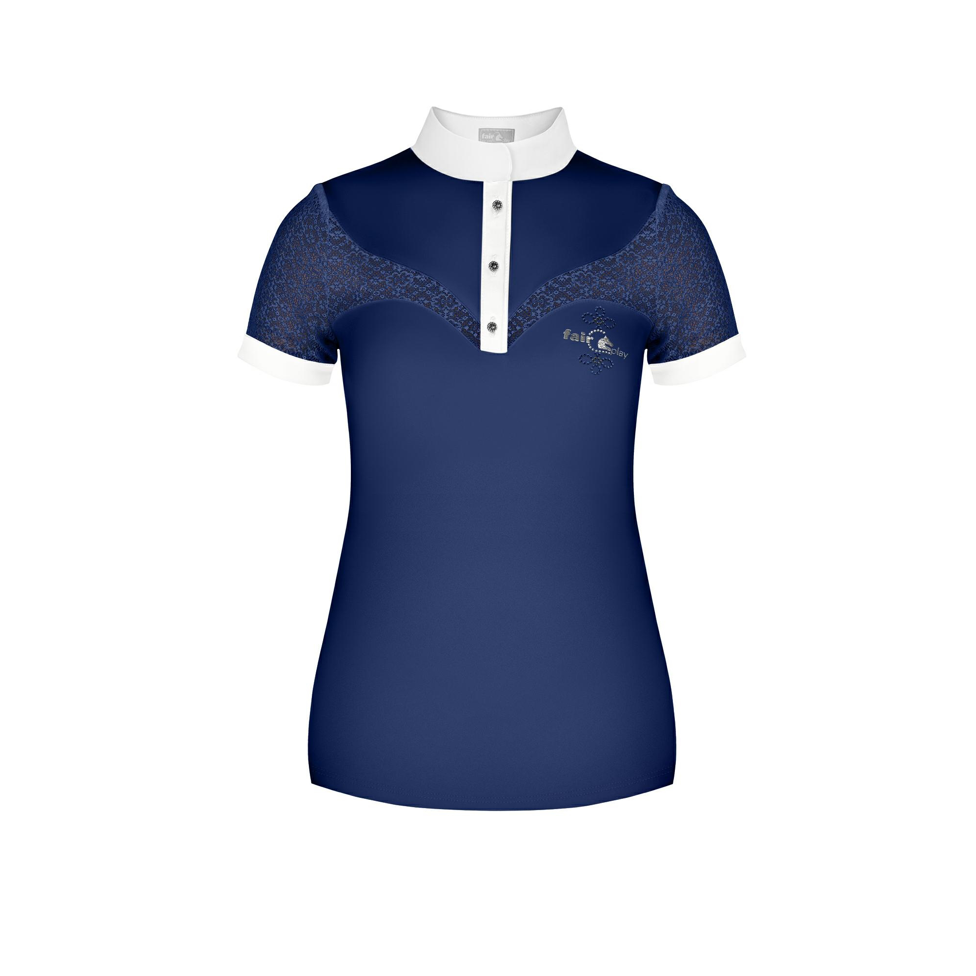 Fair Play Ladies Short Sleeve Competition Shirt ROZZIE, Navy