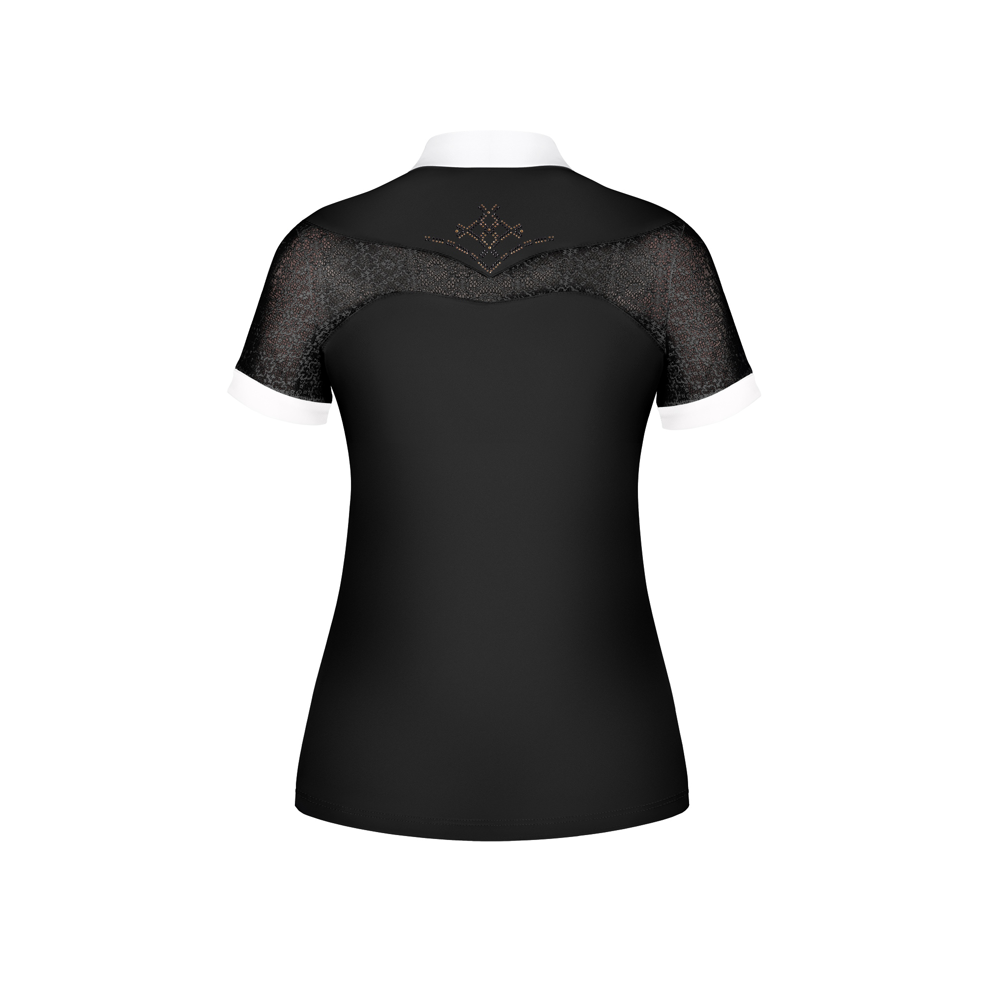 Fair Play Ladies Short Sleeve Competition Shirt ROZZIE Vintage Gold, Black