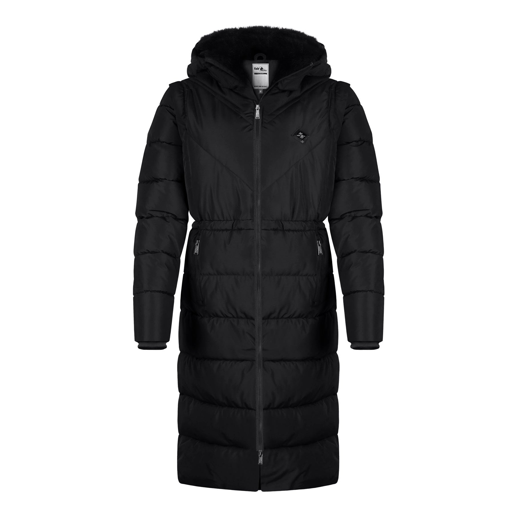 Fair Play Ladies Puffer Coat SIA, Black