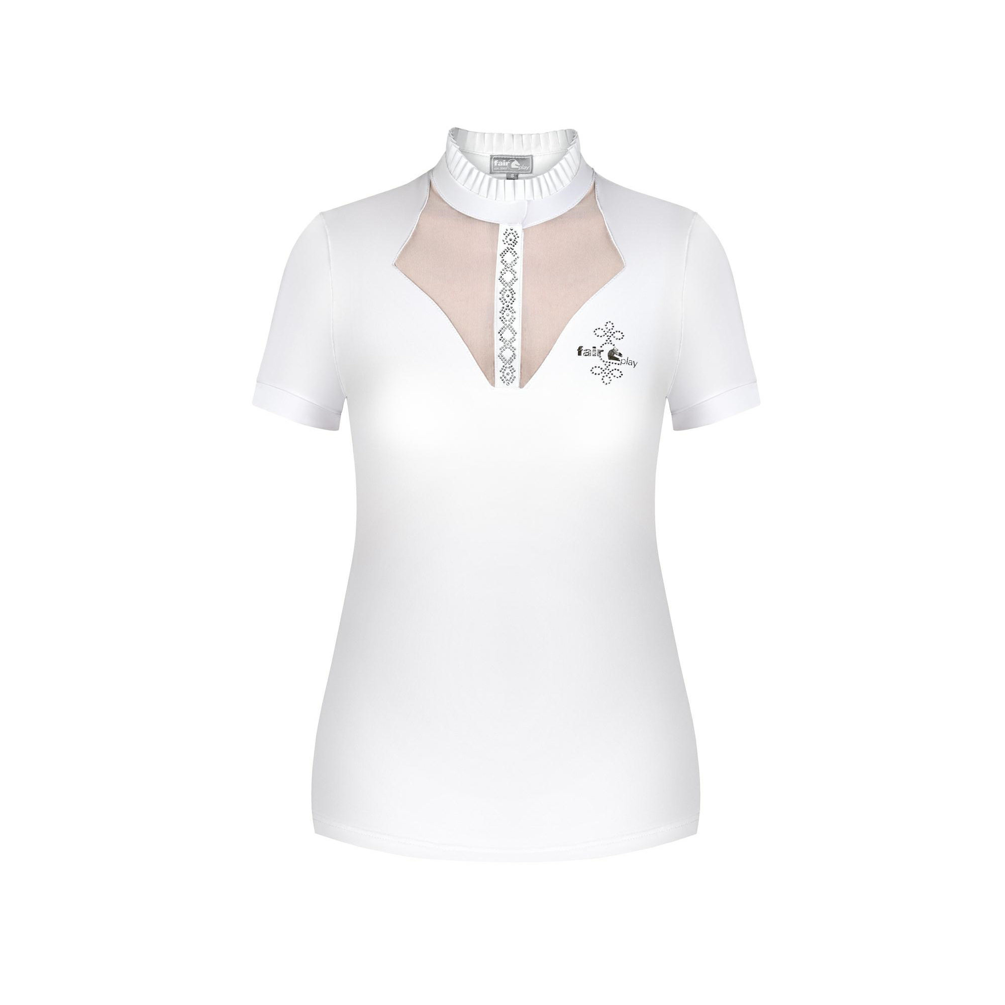 Fair Play Ladies Short Sleeve Competition Shirt SOPHIE, White