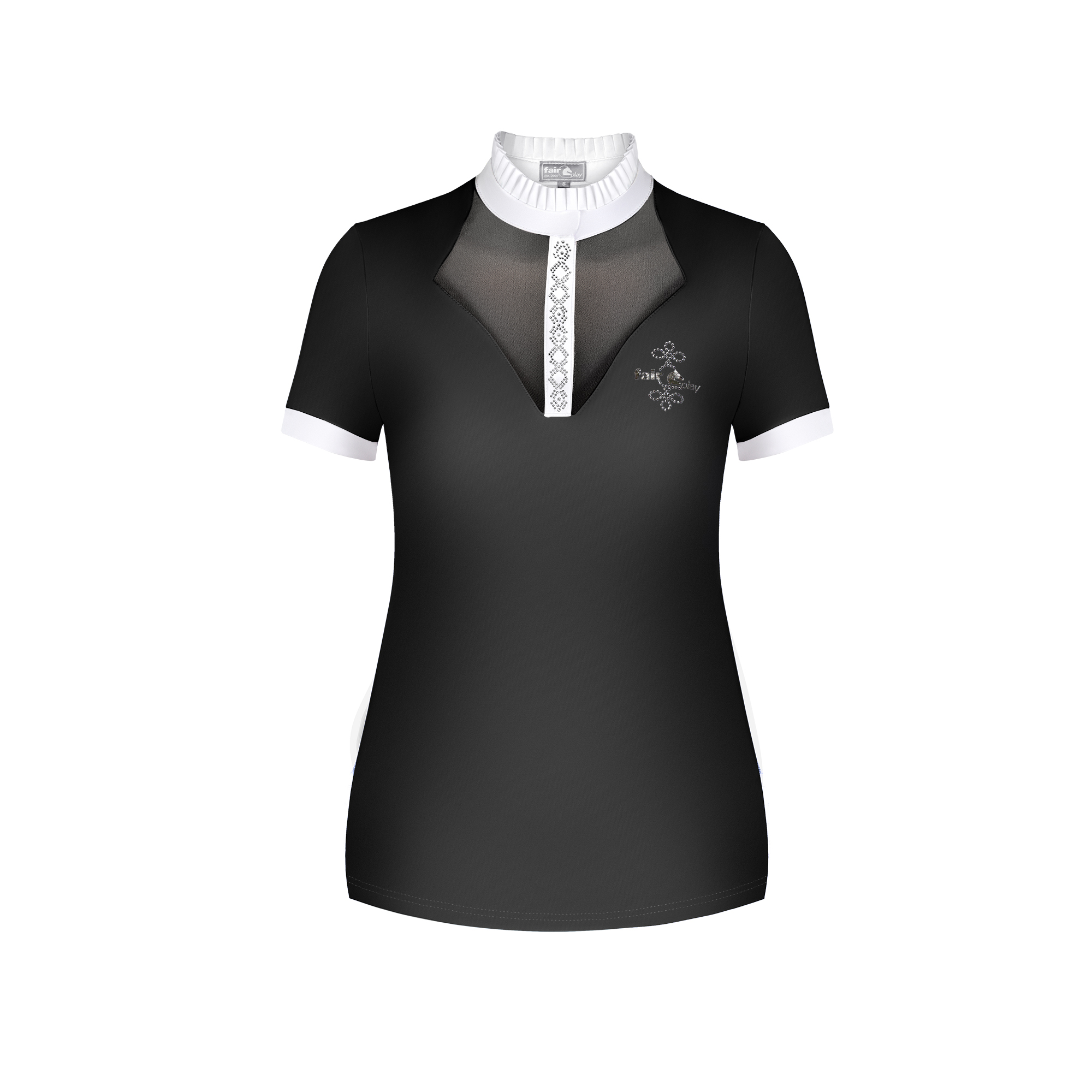 Fair Play Ladies Short Sleeve Competition Shirt SOPHIE, Black