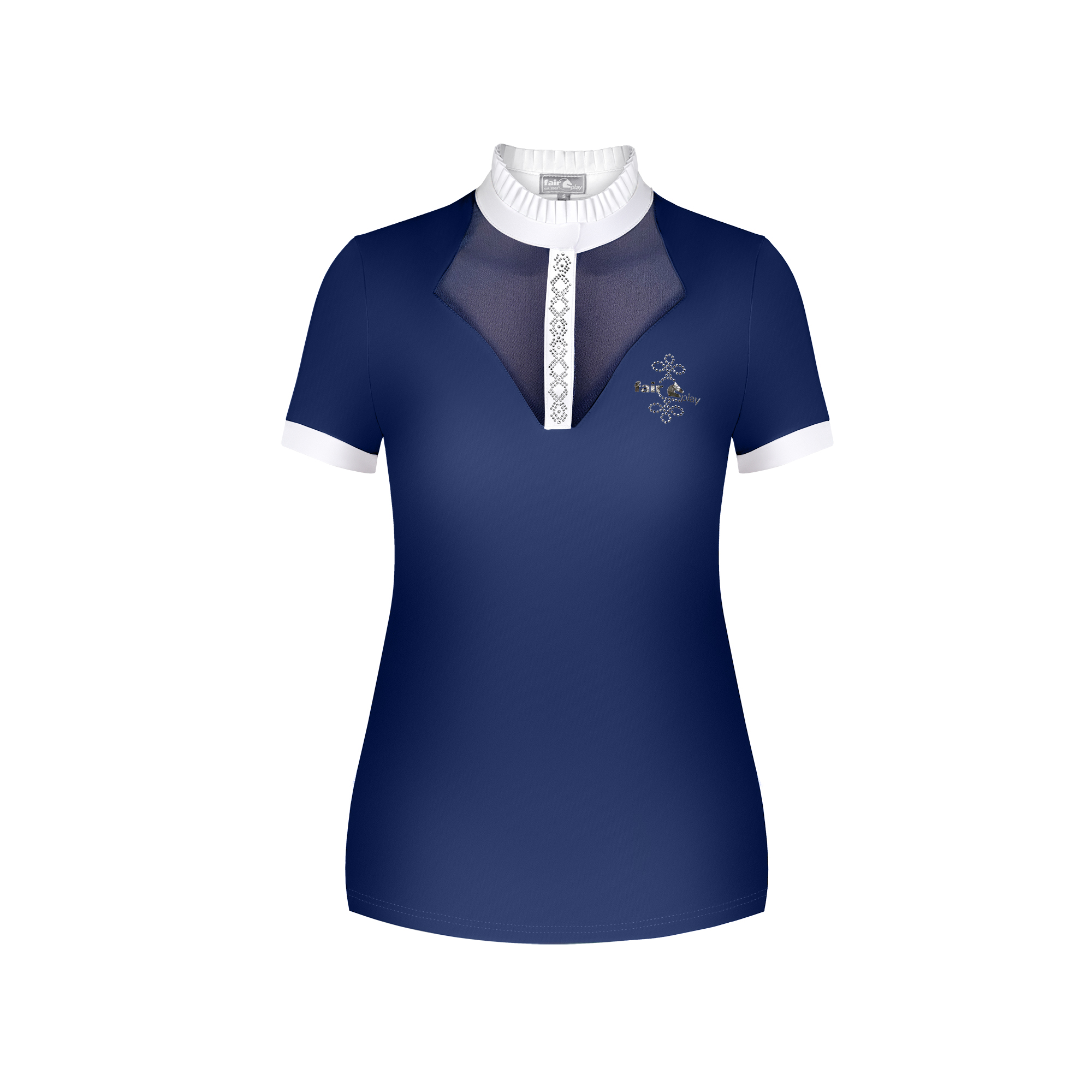 Fair Play Ladies Short Sleeve Competition Shirt SOPHIE, Navy