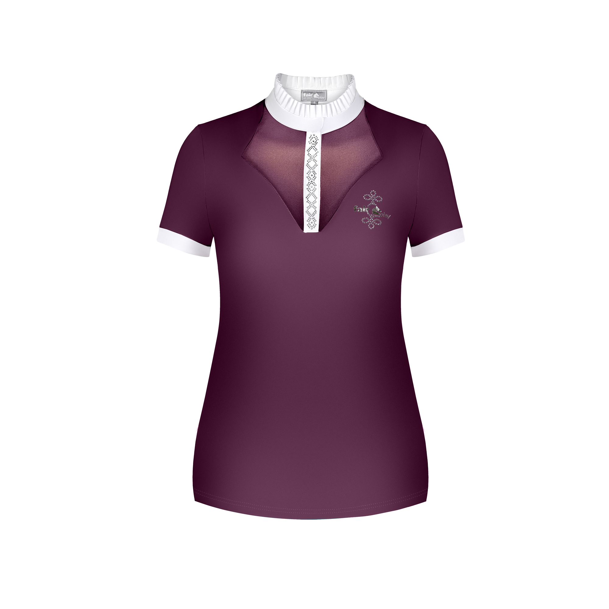 Fair Play Ladies Short Sleeve Competition Shirt SOPHIE, Royal Berry