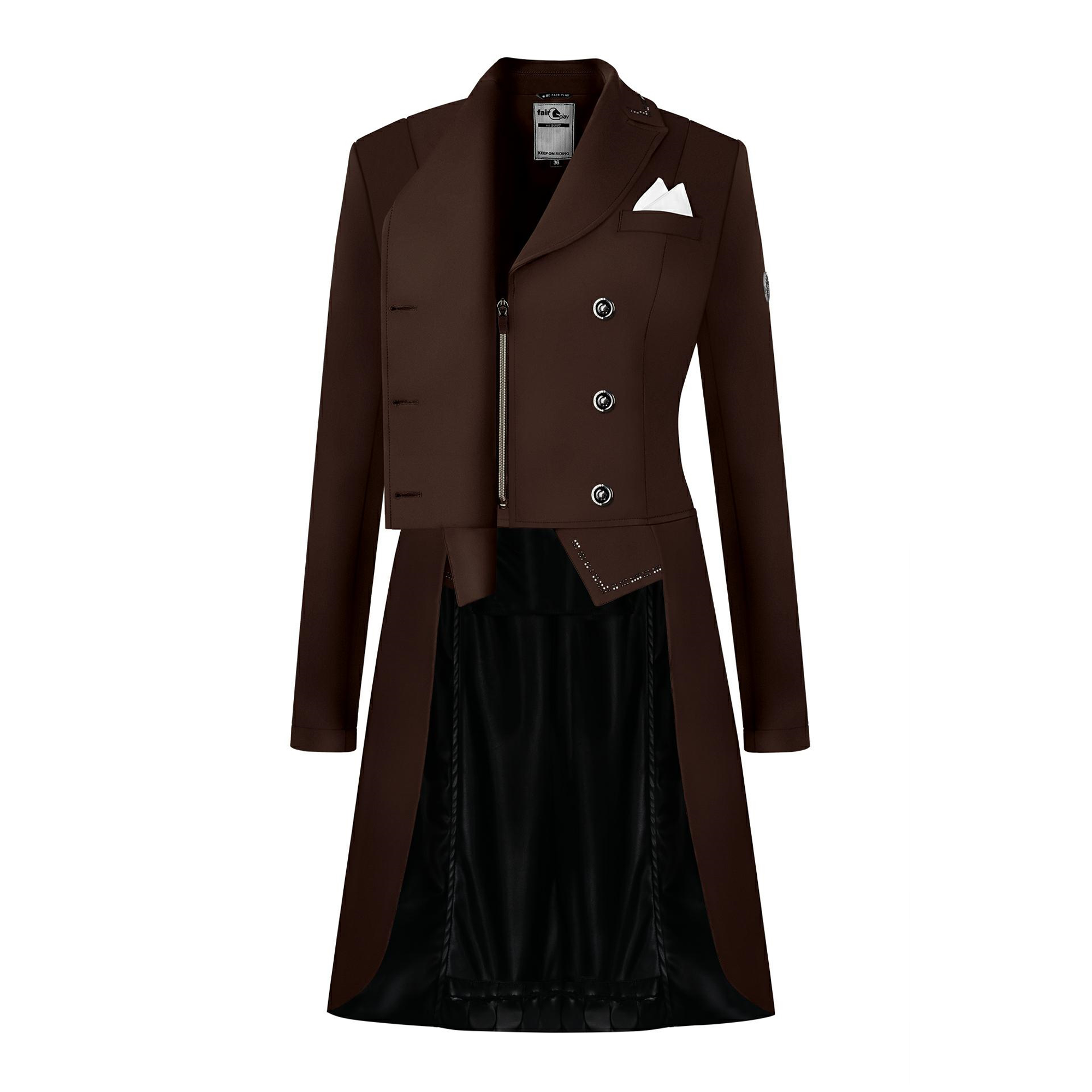 Fairplay Ladies Dressage Tailcoat NADINE, Brown