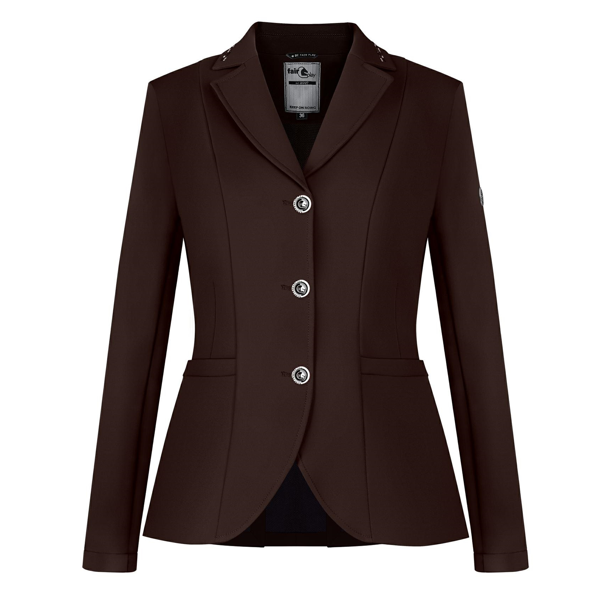 Fair Play Ladies Show Jacket NATALIE, Brown – Dapper Horse Fair Play Ladies Show Jacket NATALIE, Brown – Dapper Horse