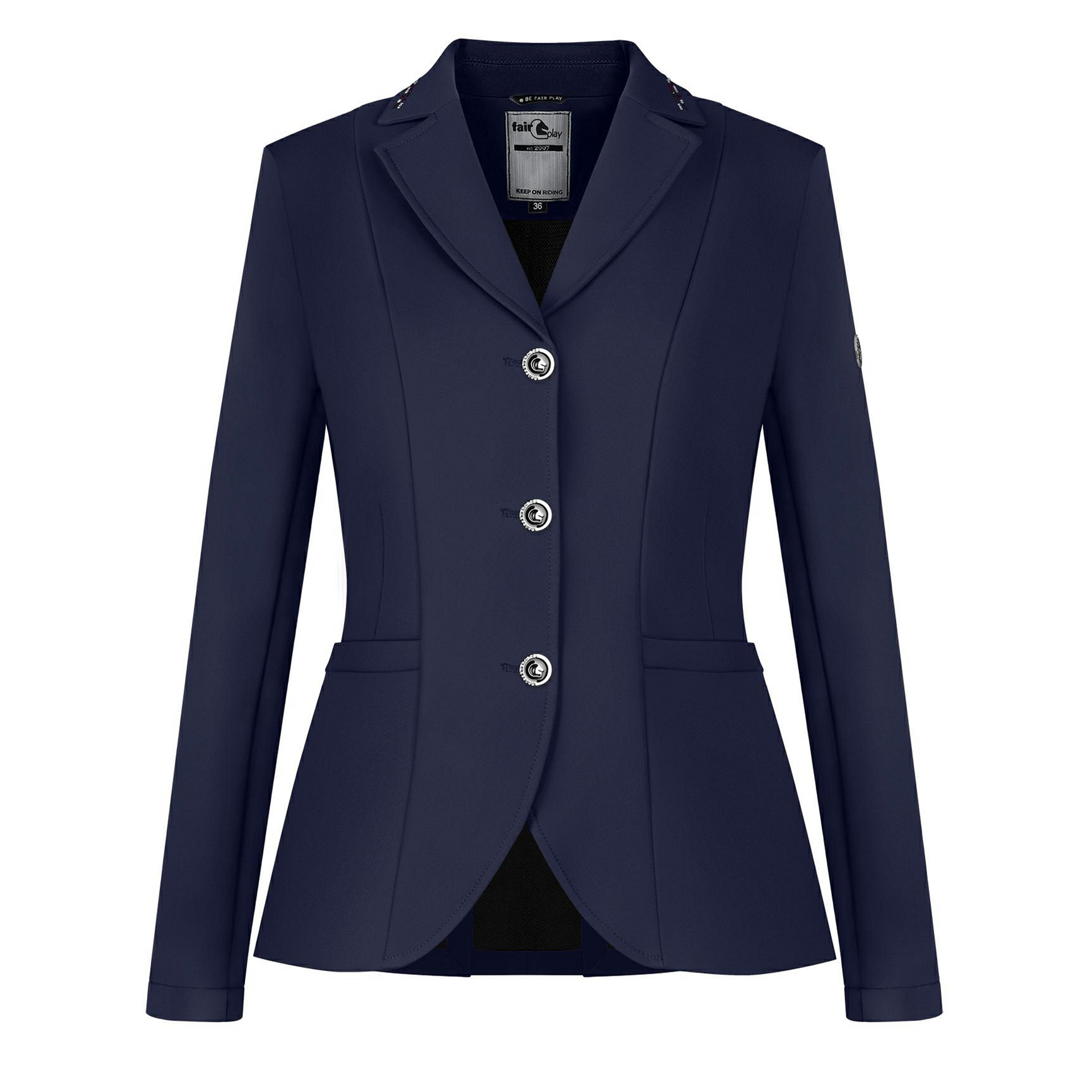 Fair Play Ladies Show Jacket NATALIE, Navy – Dapper Horse Fair Play Ladies Show Jacket NATALIE, Navy – Dapper Horse