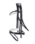 Schockemohle Malaga Bridle, Black/White/Silver