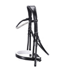 Schockemohle Malaga Bridle, Black/White/Silver