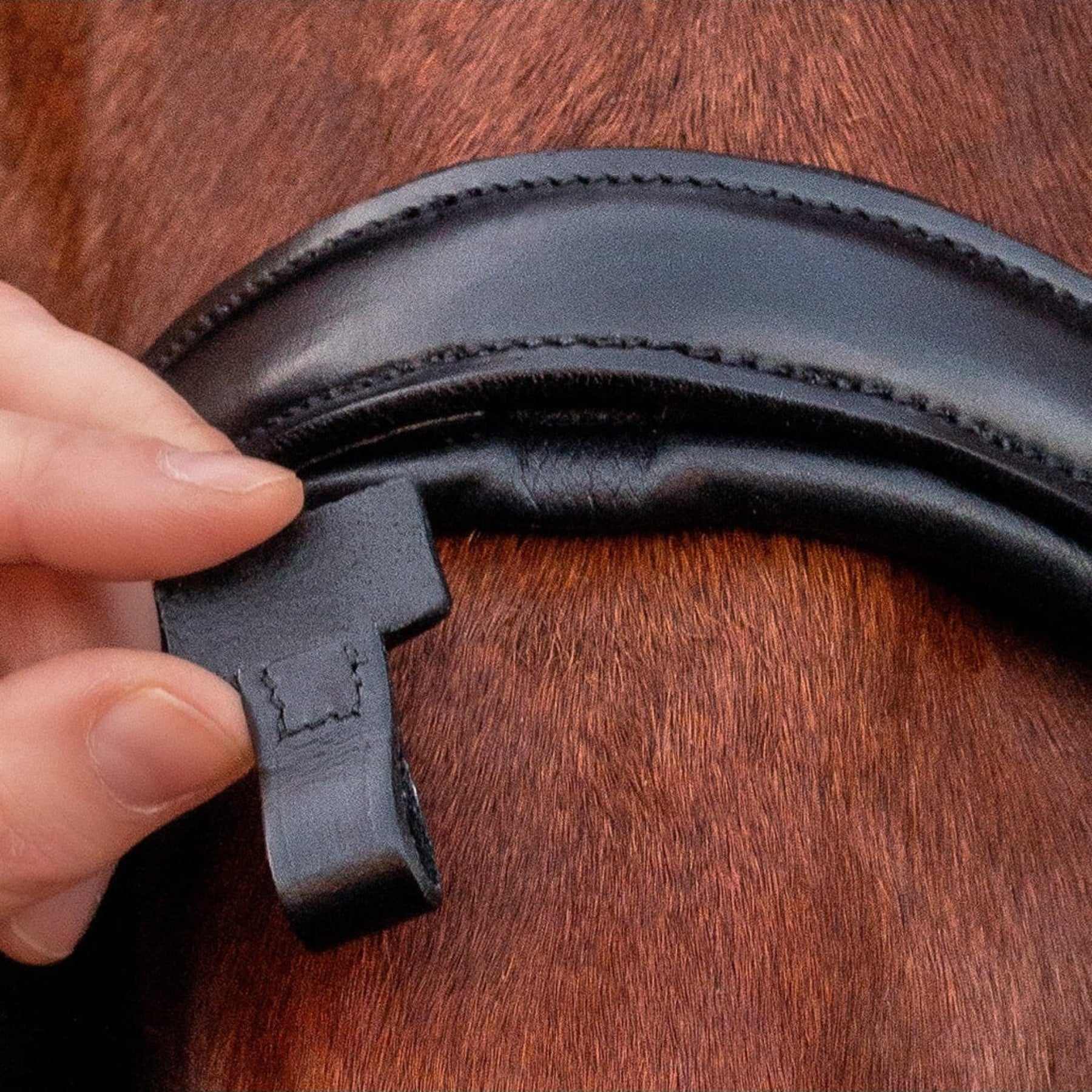 Schockemohle Monza Snaffle Bridle, Black/Silver