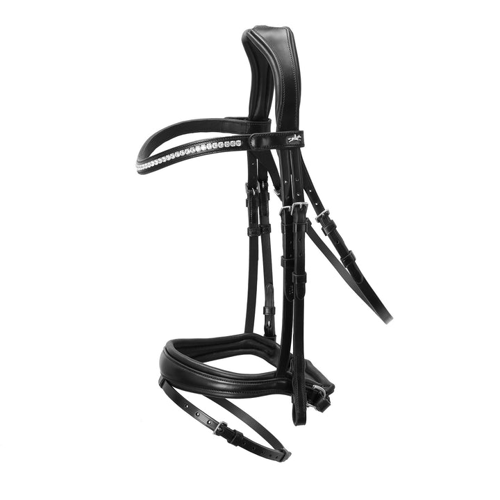 Schockemohle Charleston Bridle, Black/Silver