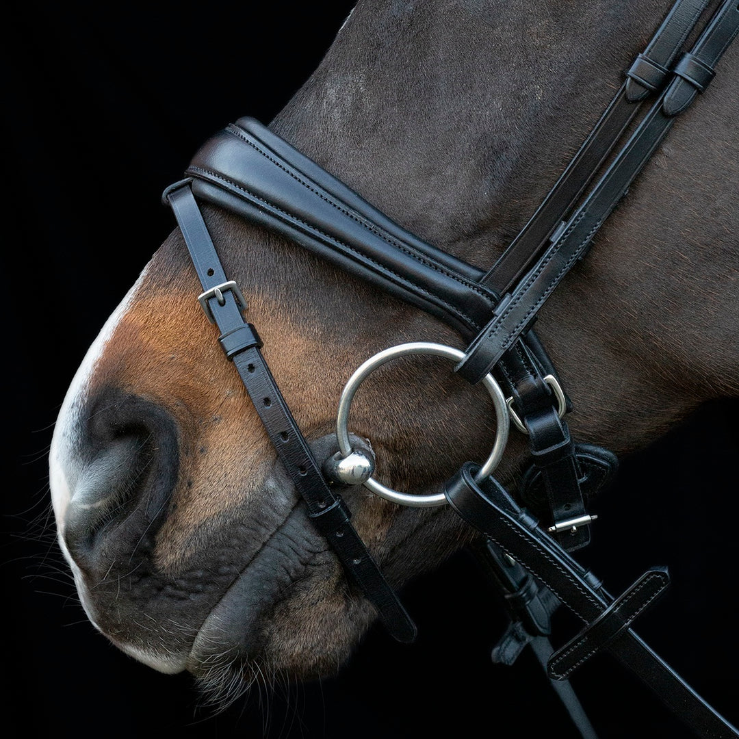 Schockemohle Charleston Bridle, Black/Silver