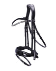 Schockemohle Siena Dressage Bridle, Black Patent / Gray