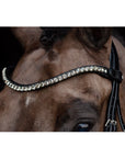 Schockemohle Siena Dressage Bridle, Black Patent / Gray