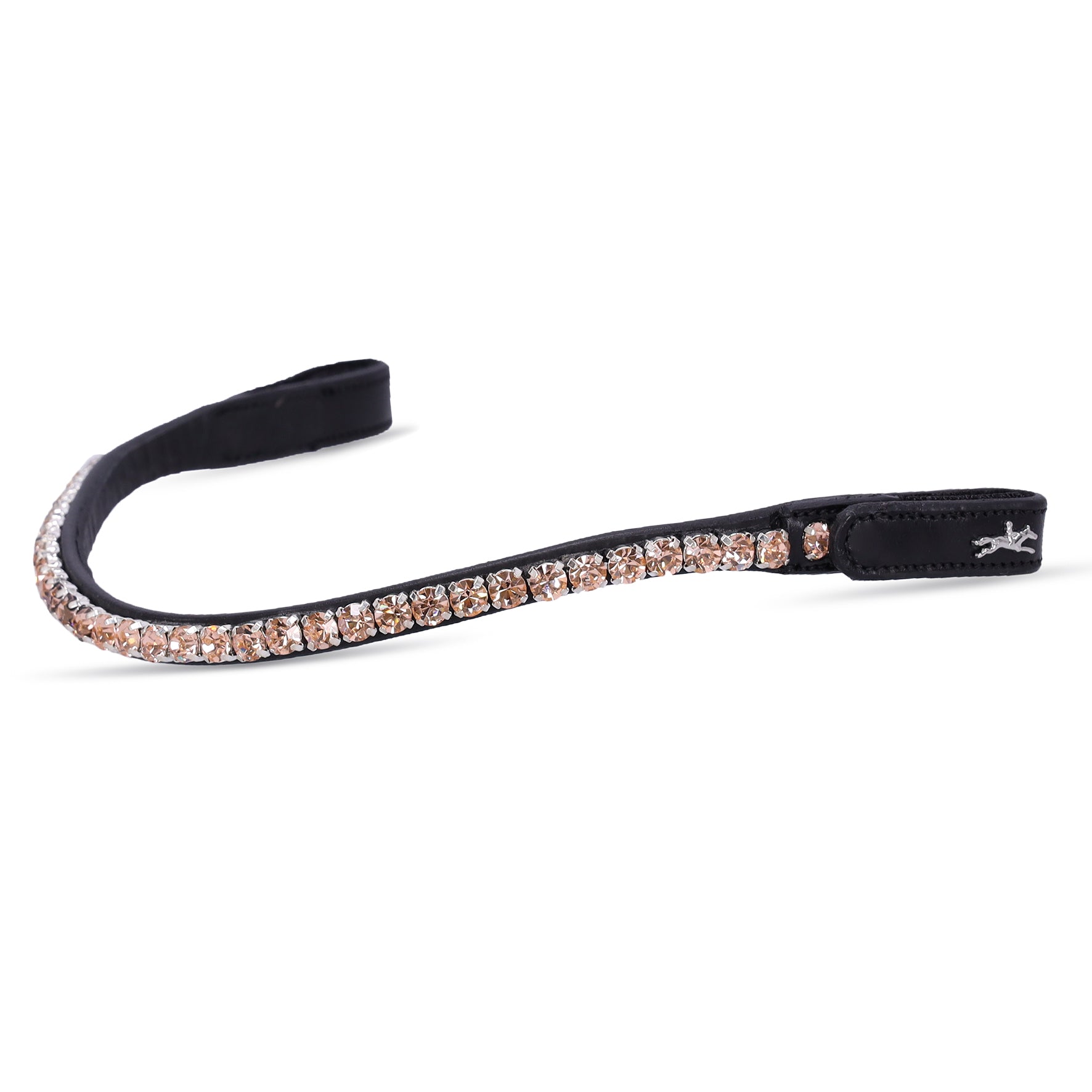 Schockemohle Siena Snap On Browband, Black/Silk