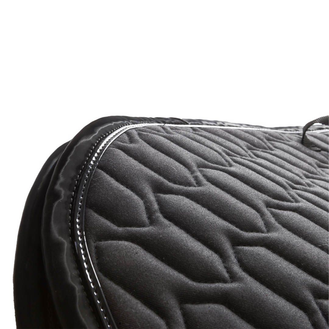 Kavalkade Dressage Saddle Pad Exclusive with Lacquer, Black