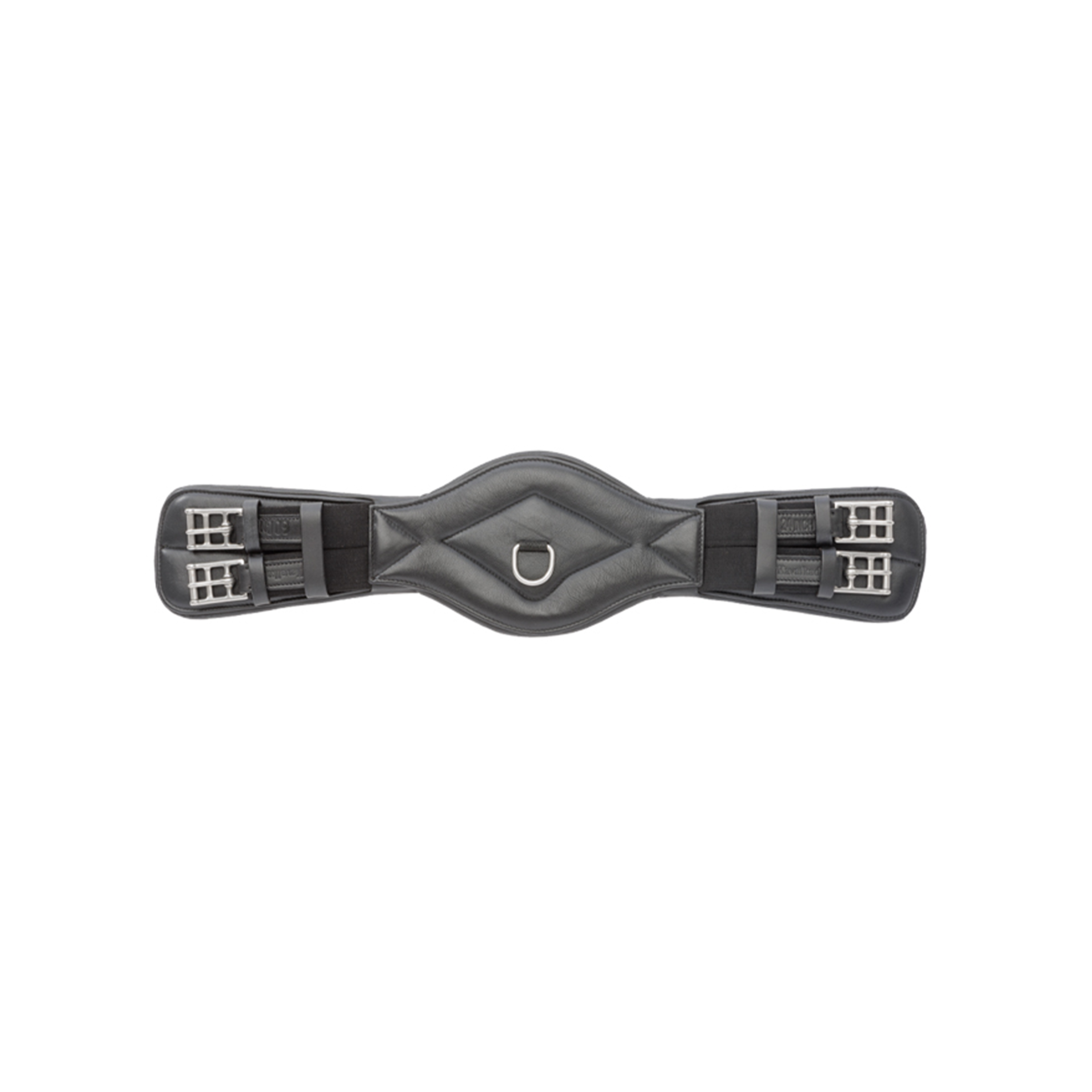Kavalkade Soft Leather Short Girth &quot;Comfort&quot; with Elastic, Black