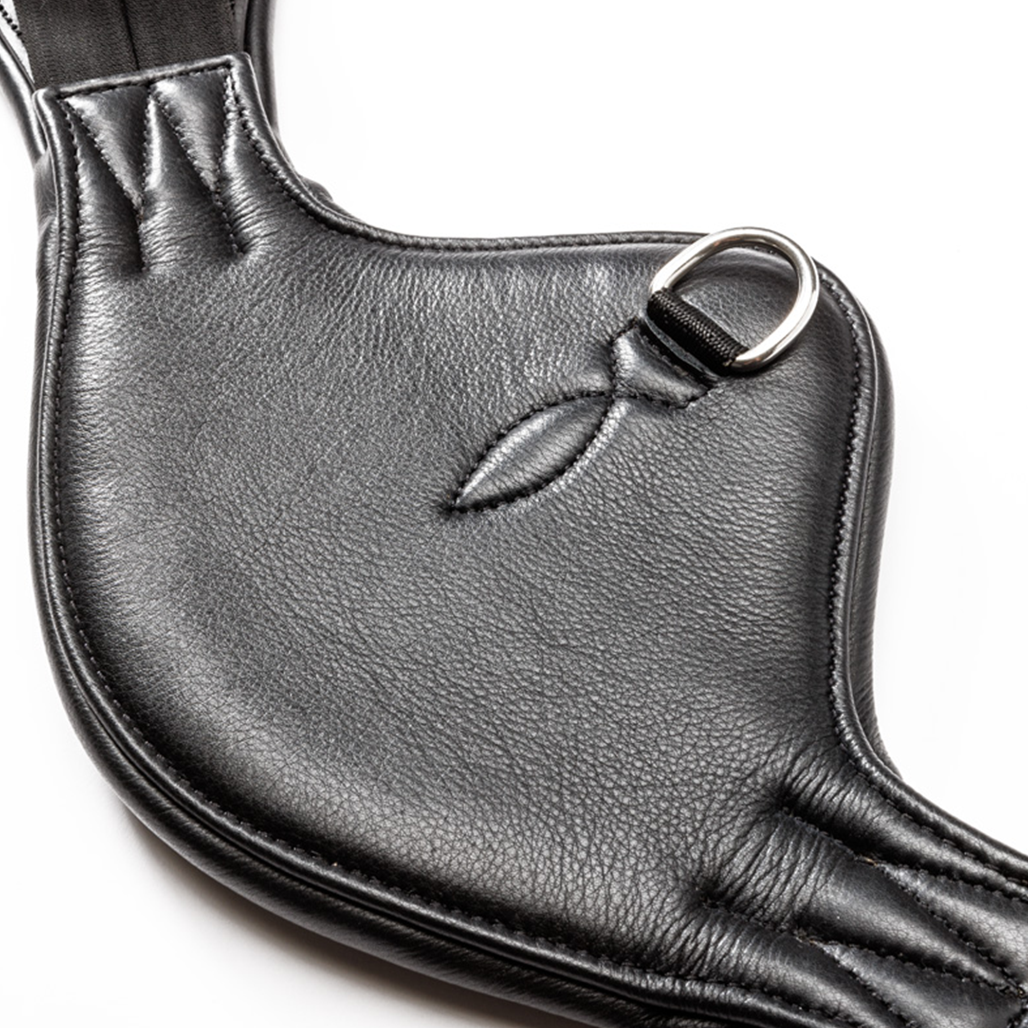 Kavalkade Soft Leather Short Girth &quot;Casper&quot; with Elastic, Black
