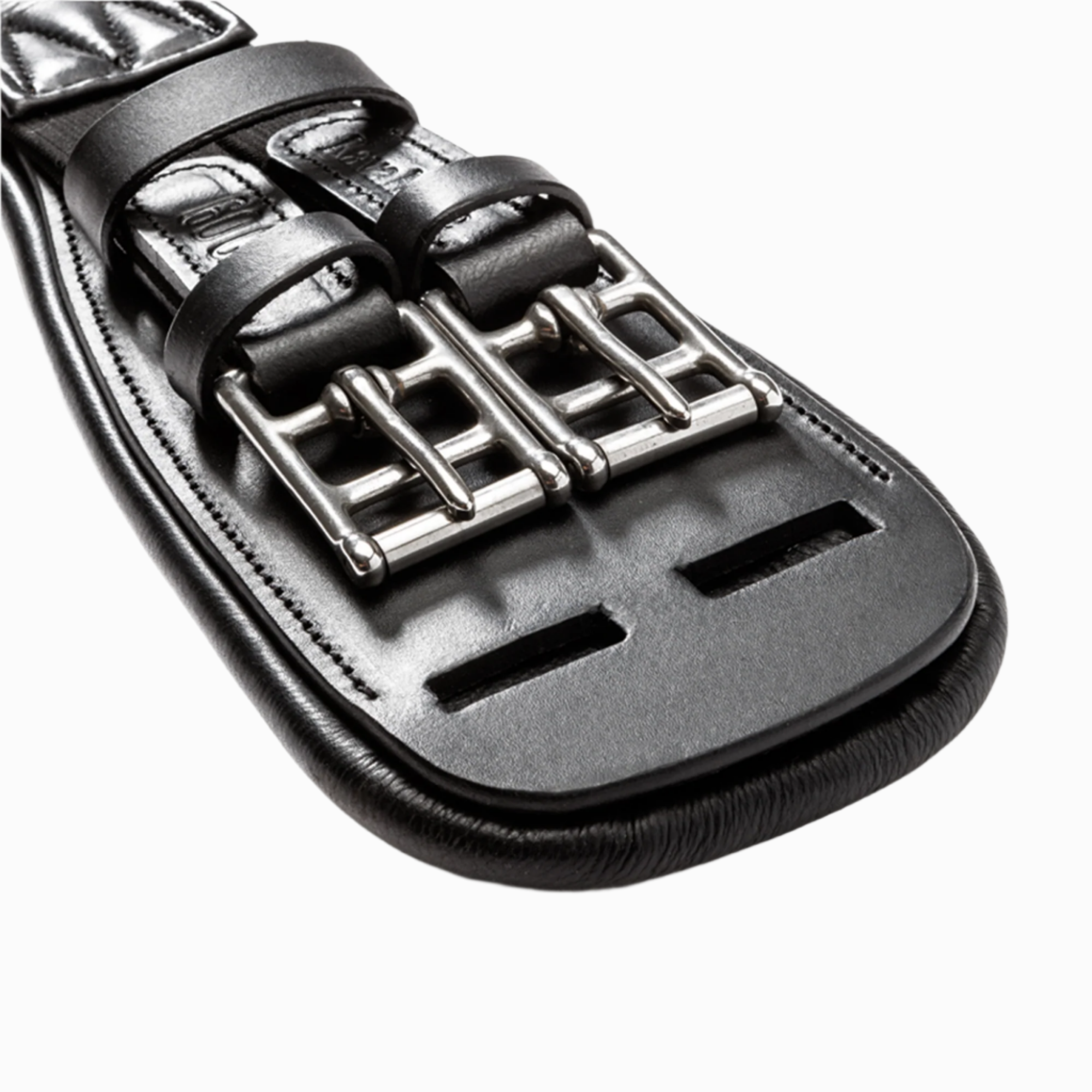 Kavalkade Soft Leather Short Girth &quot;Casper&quot; with Elastic, Black