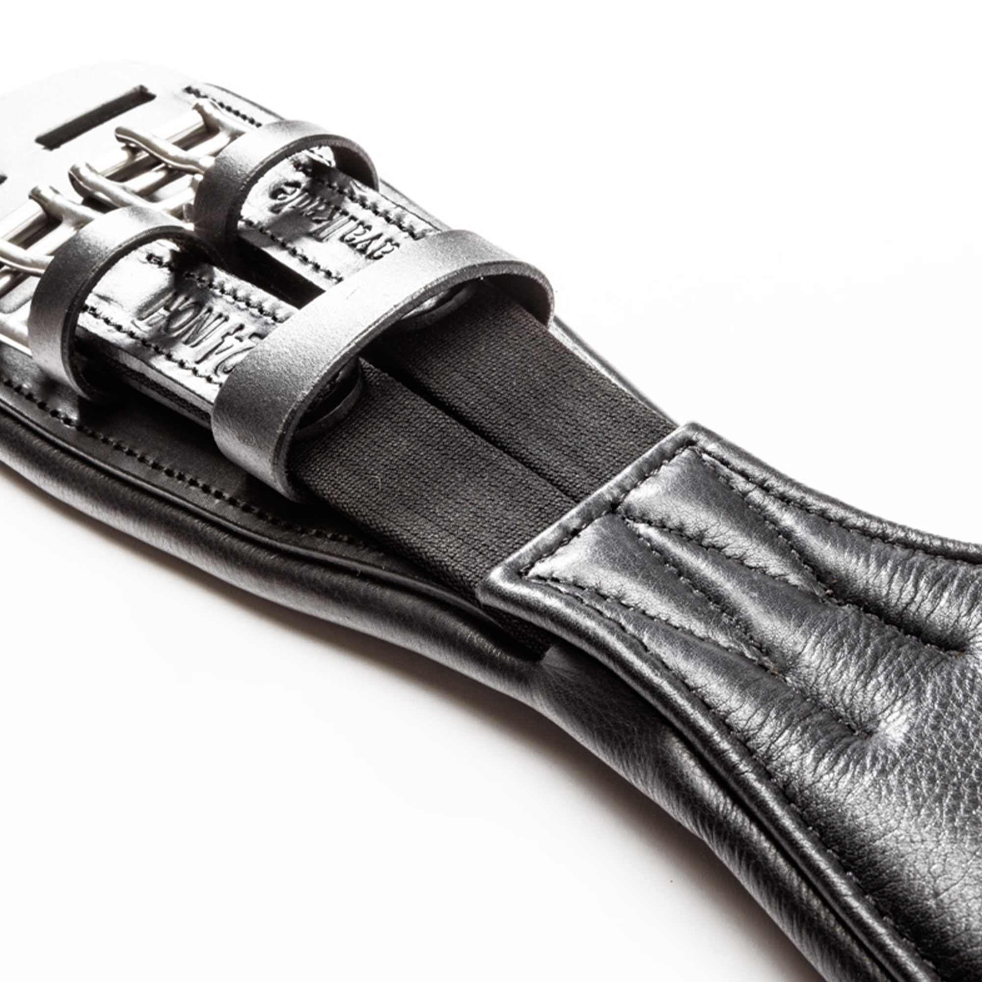 Kavalkade Soft Leather Short Girth &quot;Casper&quot; with Elastic, Black