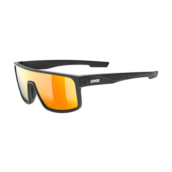 UVEX LGL 51 Sunglasses, Mirror Red Lens