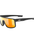 UVEX LGL 51 Sunglasses, Mirror Red Lens