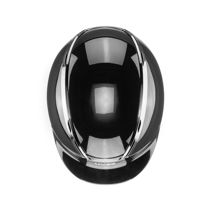 UVEX Exxeed Shiny Chrome Helmet, Black Glossy