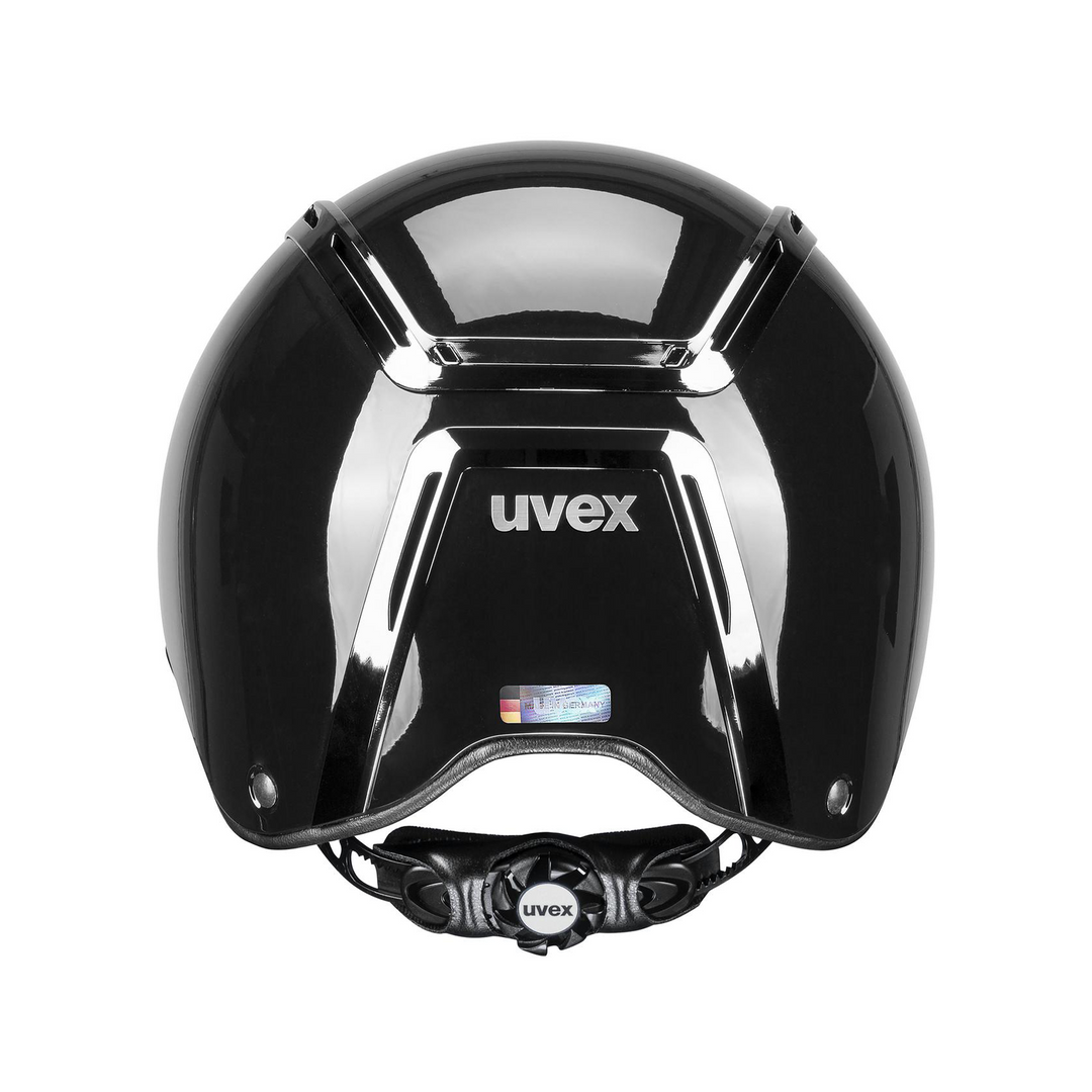 UVEX Exxeed Shiny Chrome Helmet, Black Glossy