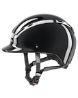 UVEX Exxeed Shiny Chrome Helmet, Black Glossy