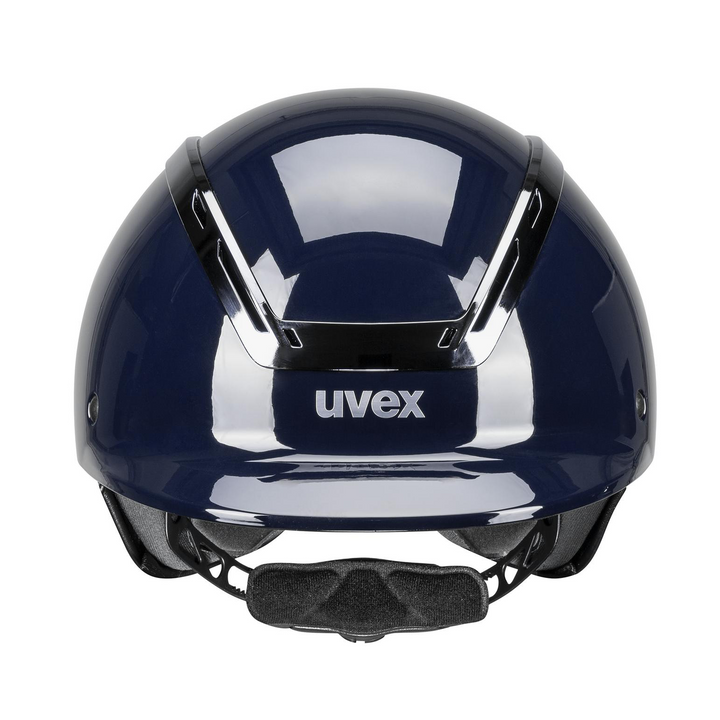 UVEX Exxeed Shiny Chrome Helmet, Navy Glossy