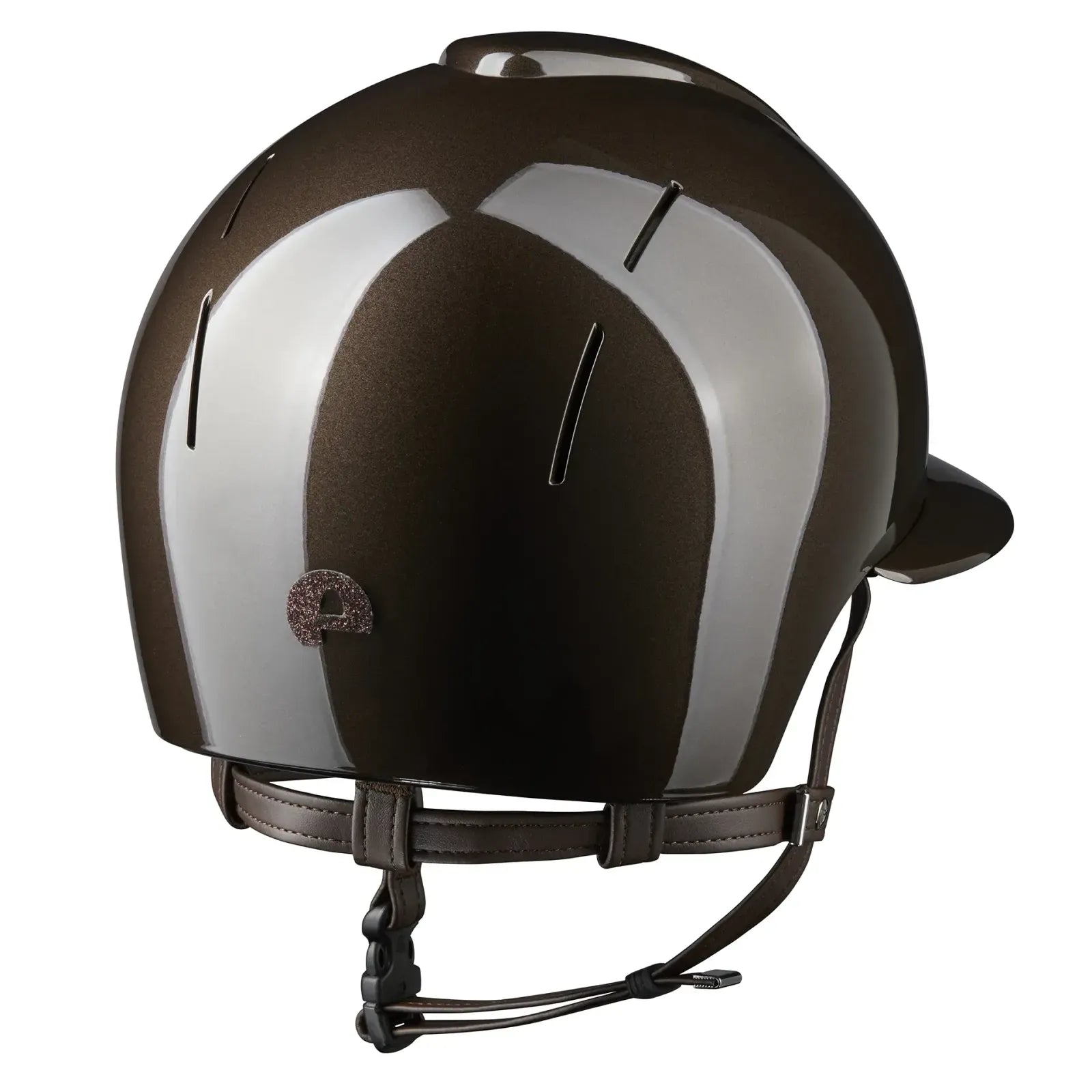 KEP Italia Smart Nova Helmet Metal Polish Polo Visor, Star Brown