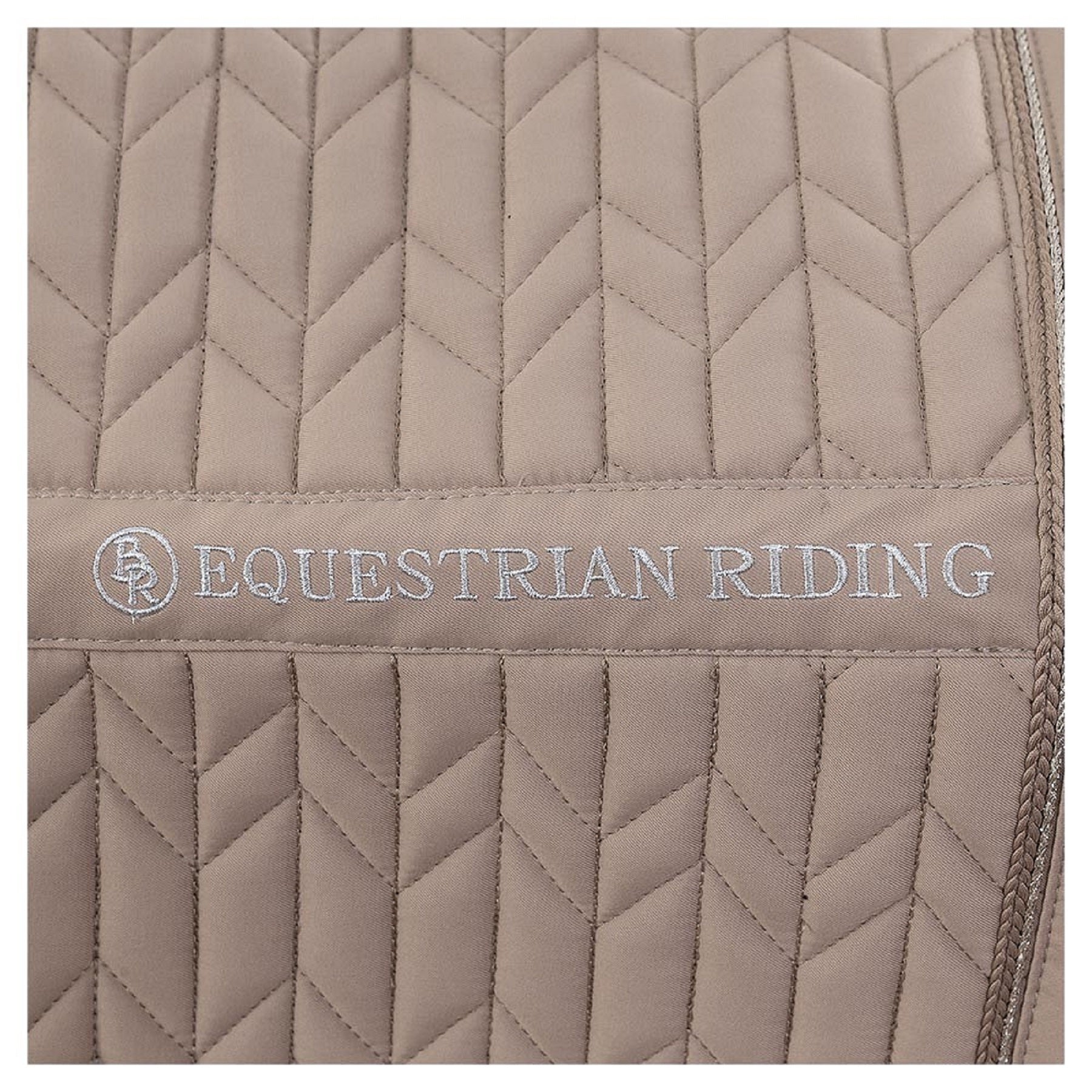 BR Equestrian Saddle Pad Djill General Purpose, Taupe Gray