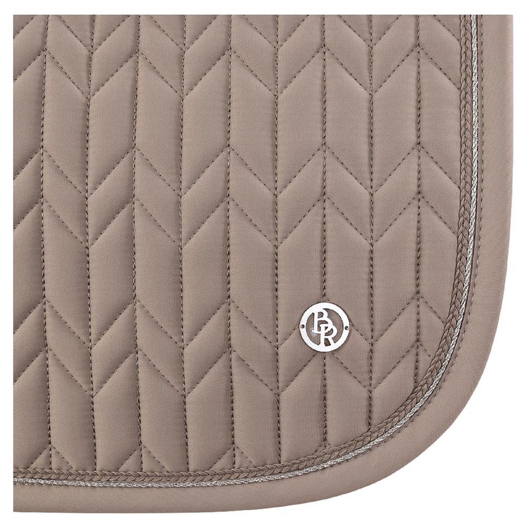 BR Equestrian Dressage Saddle Pad Djill, Taupe Gray