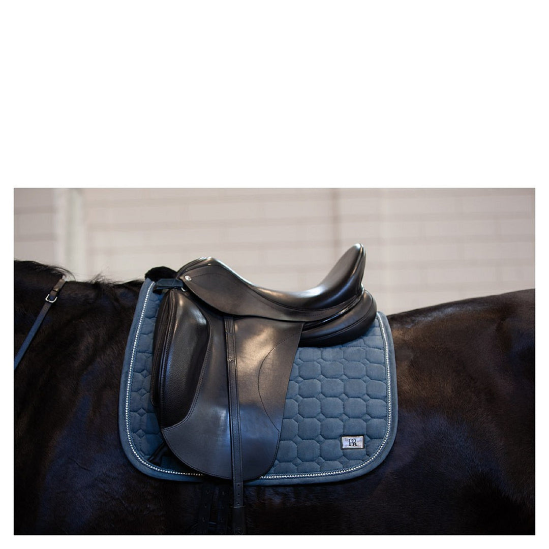 BR Equestrian Dressage Saddle Pad Deliz, Dark Slate