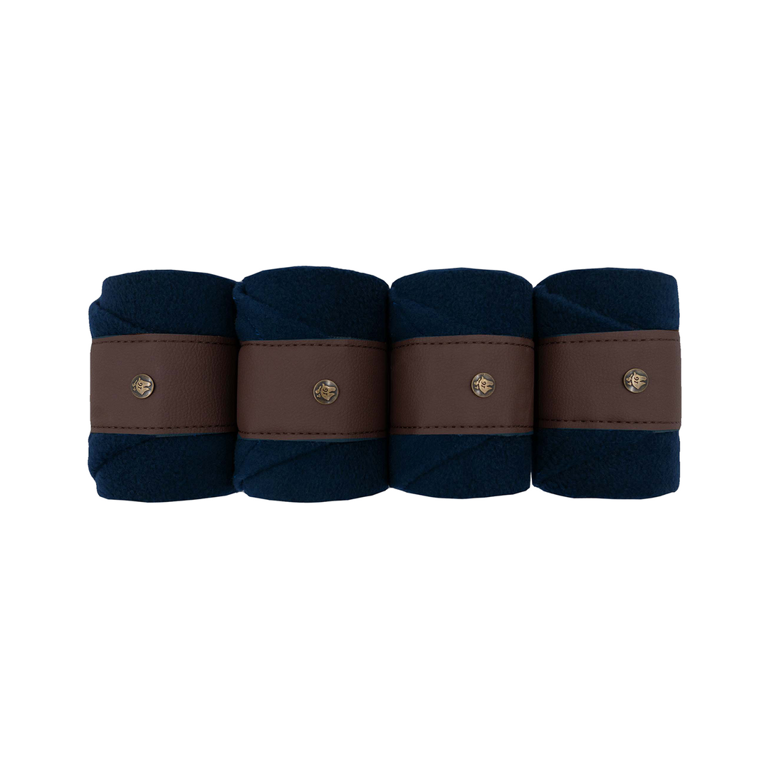 Sixteen Cypress Leatherette Polos, Navy & Hickory